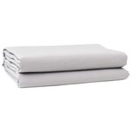 vidaXL Toile de rechange pour store banne Gris clair 3 x 3 m tissu