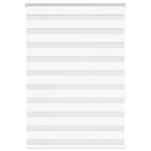 vidaXL Store zèbre blanc 110x150 cm largeur du tissu 105 9cm polyester