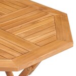 vidaXL Ensemble à manger de jardin 5 Pièces Bois de teck massif