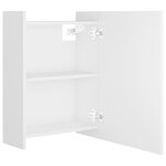 vidaXL Armoire à miroir de salle de bain Blanc Bois d’ingénierie