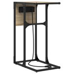 vidaXL Table de chevet Chêne sonoma 41.5 x 26 x 60.5 cm