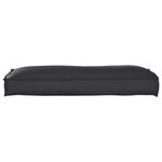 vidaXL Coussin de palette pour dossier noir 120x40x12 cm en tissu Oxford
