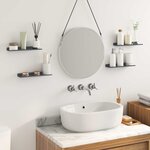 vidaXL Étagère flottante 4 Pièces Anthracite 30 x 9 x 2 5 cm Acier