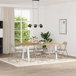 vidaXL Chaise pliante 8 pc Simili cuir Sable 48 x 43 5 x 81 cm