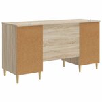 vidaXL Bureau Chêne Sonoma Bois d'ingénierie 142 5 x 50 x 75 cm