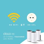 TP-Link Deco P9(3-Pack) Solution Hybride WiFi Mesh AC1300 Mbps Multiroom + CPL AV1000 Mbps