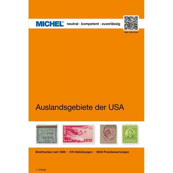 Catalogue de cotation Michel timbres des territoires étrangers des USA 2019.