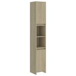vidaXL Armoire de salle de bain Chêne sonoma Bois d'ingénierie