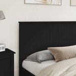 vidaXL Tête de lit Chêne noir 180 cm Bois d'ingénierie