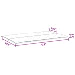 vidaXL Coussin de banc de jardin rouge bordeaux tissu oxford