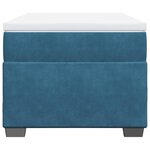 vidaXL Sommier à lattes de lit avec matelas Bleu foncé 90x190 cm