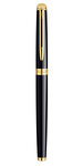 Waterman hemisphere stylo plume  noir brillant  plume moyenne  encre bleue  coffret cadeau