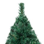 vidaXL Arbre de Noël artificiel pré-éclairé et branches épaisses vert