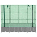 vidaXL Jardinière surélevée avec housse aspect rotin 160x40x138 cm