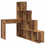 vidaXL Bureau d'angle Bois ancien 101.5 x 149.5 x 149.5 cm