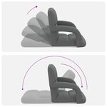 vidaXL Chaise de sol réglable avec accoudoir