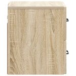 vidaXL Cabinet de chevet mural Chêne Sonoma 34 5 x 33 x 40 cm