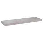 vidaXL Étagère murale flottante Gris béton 80x23 5x3 8 cm MDF
