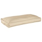 vidaXL Set de coussins de palette avec oreiller 3 Pièces Beige