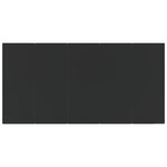 vidaXL Ensemble à manger de jardin 7 Pièces noir résine tressée et acier