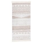 vidaXL Tapis Beige 80x150 cm Coton
