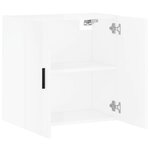 vidaXL Armoire murale Blanc brillant 60x31x60 cm Bois d'ingénierie
