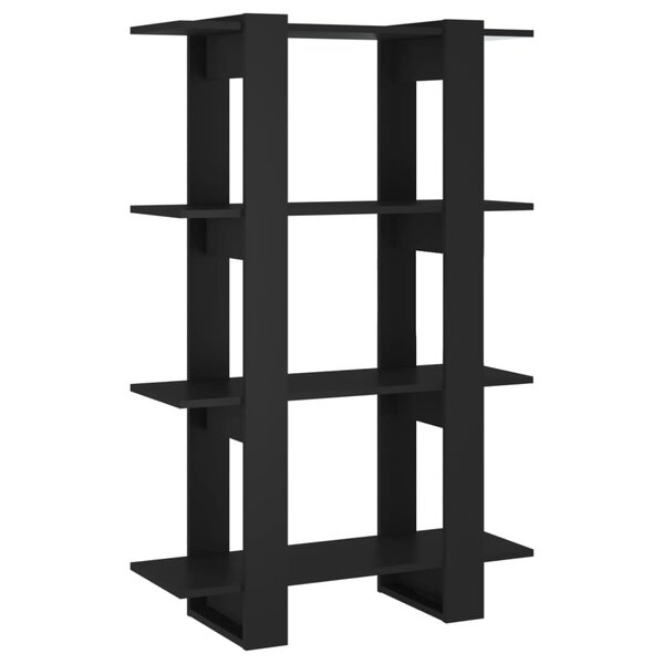 vidaXL Bibliothèque/Séparateur de pièce Noir 80x30x123 5 cm