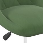 vidaXL Chaises pivotantes à manger lot de 2 Vert foncé Velours