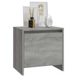vidaXL Table de chevet Sonoma gris 45x34x44 5 cm bois d'ingénierie