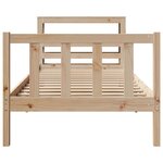 vidaXL Cadre de lit sans matelas 75x190 cm bois de pin massif
