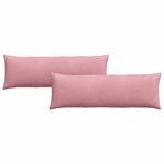 vidaXL Coussins de canapé 2 Pièces Rose 120 x 40 cm