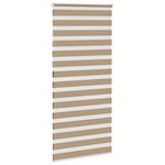 vidaXL Store zèbre marron sable largeur du tissu 100 9cm polyester