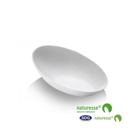 Mini assiette ovale pulpe de cellulose finger food 8x5 cm - sdg - lot de 2400 -  - pulpe de cellulose