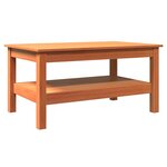 vidaXL Table basse cire marron 80x50x40 cm bois massif de pin
