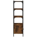 vidaXL Bibliothèque à 3 niveaux chêne fumé 41x30x109 5 cm
