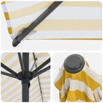 vidaXL Parasol de jardin 300 x 300 cm Polyester Rectangulaire