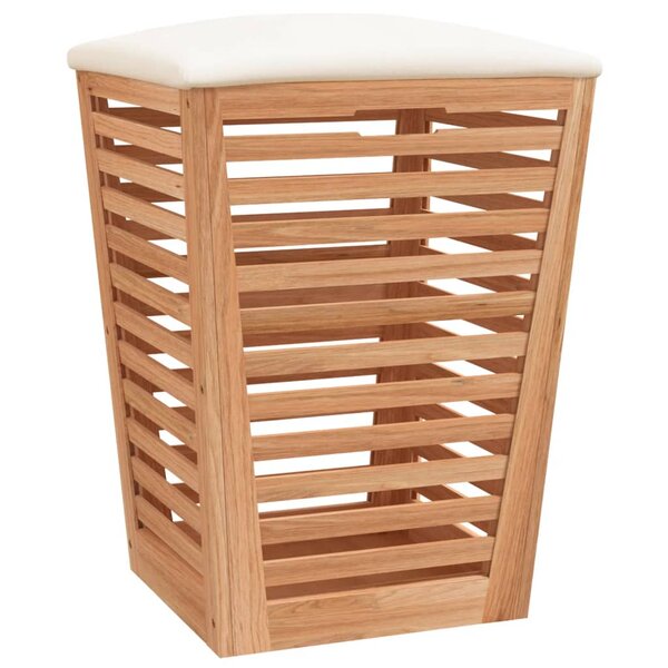 vidaXL Tabouret de salle de bain 40 5x40 5x56 cm Bois massif de noyer