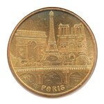 Mini médaille monnaie de paris 2007 - trois monuments parisiens