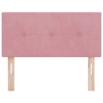 Tête de lit vidaXL capitonnée rose 100 cm en velours
