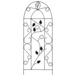 vidaXL Supports pour plantes grimpantes 3 Pièces Noir 40x100 cm Fer