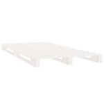 vidaXL Lit de palette blanc 100x200 cm bois de pin massif
