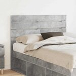 vidaXL Tête de lit Gris béton 135 cm Bois d'ingénierie