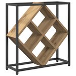 vidaXL Étagère à vin chêne artisanal 51 x 18 x 52 5 cm