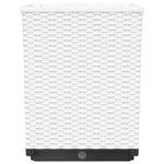 Vidaxl jardinières 2 pièces blanc 30x30x37 cm polypropylène