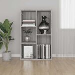 vidaXL Bibliothèque/Buffet sonoma gris 50x25x80 cm bois d'ingénierie