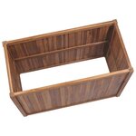 vidaXL Lit surélevé 100x50x50 cm Bois de teck solide