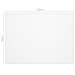 vidaXL Protecteur de table mat 120x90 cm 2 mm PVC