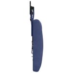 vidaXL Tête de lit suspendue Avec lumière LED Bleu police Velours