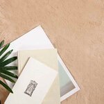 vidaXL Tapis en Fourrure Synthétique de Lapin Taupe Ø 160 cm Polyester