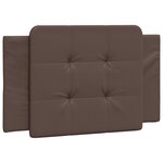 vidaXL Cadre de lit avec LED sans matelas Zadar marron 90x190 cm